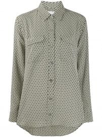 Equipment geometric print shirt geometric print shirt at Farfetch